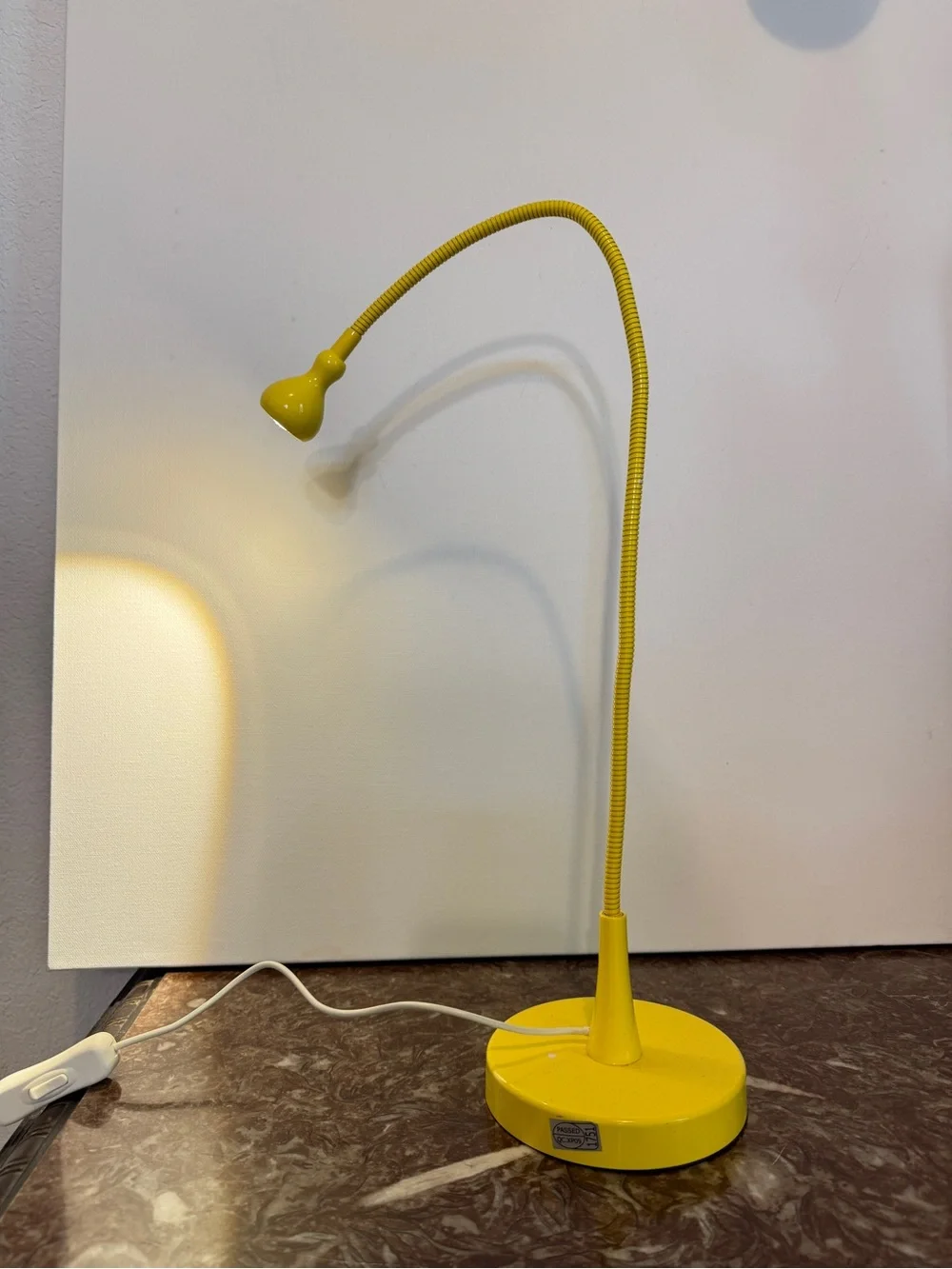 IKEA JANSJO Yellow Flexible Articulating Led Desk Hobby Lamp Light Work